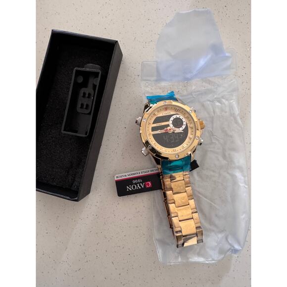 NIB CAYON Digital Sport Watch For Men Steel Waterproof Chronograph Clock - Picture 3 of 5